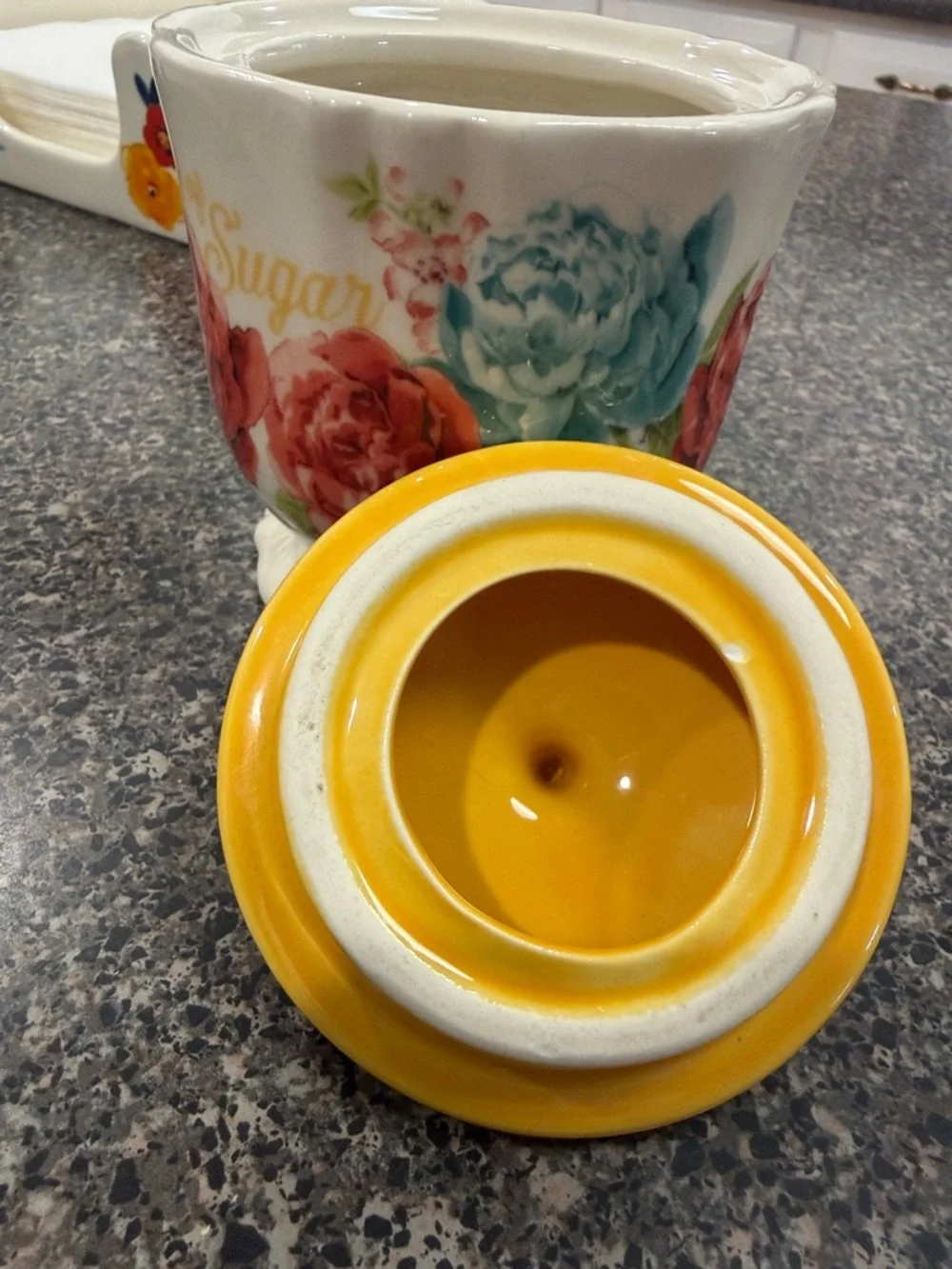 The Pioneer Woman Blossom Jubilee lidded Ceramic Sugar Bowl